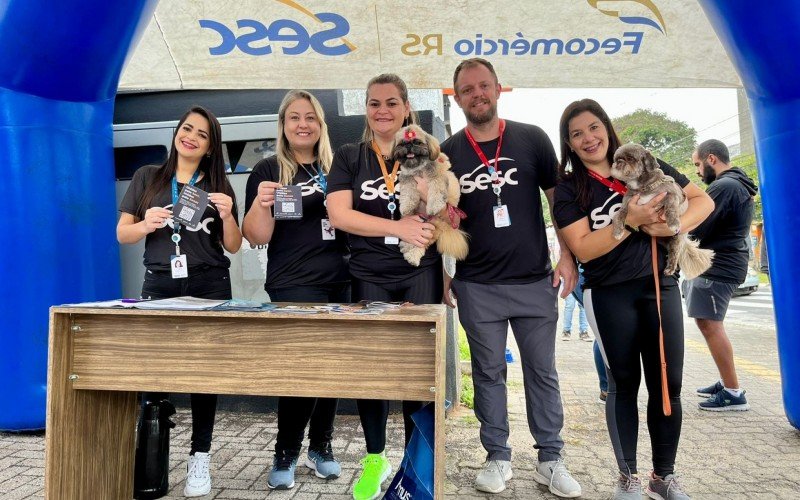 Cãominhada aconteceu na manhã deste domingo (21), em São Leopoldo