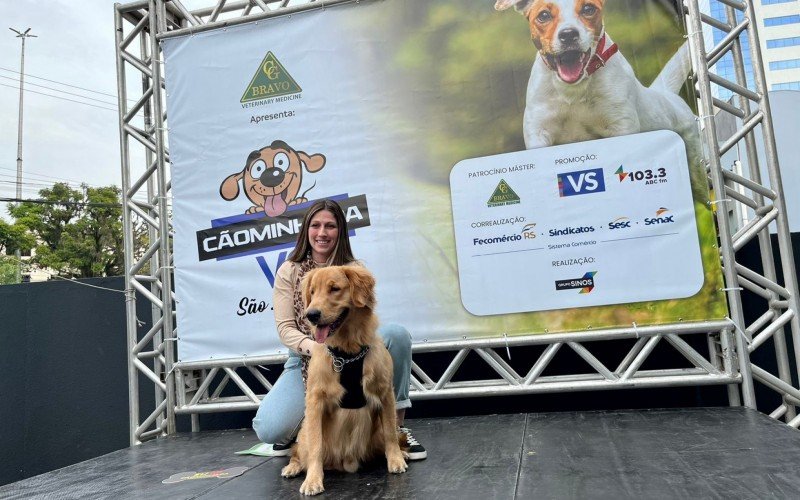 Bruna Kempf com o seu Apolo