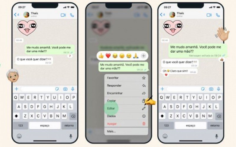De acordo com o WhatsApp, recurso de edição estará disponível para todos os usuários nas próximas semanas