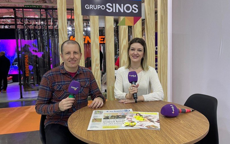 Editores Michel Pozzebon e Luana Rodrigues falam ao vivo do SICC, em Gramado