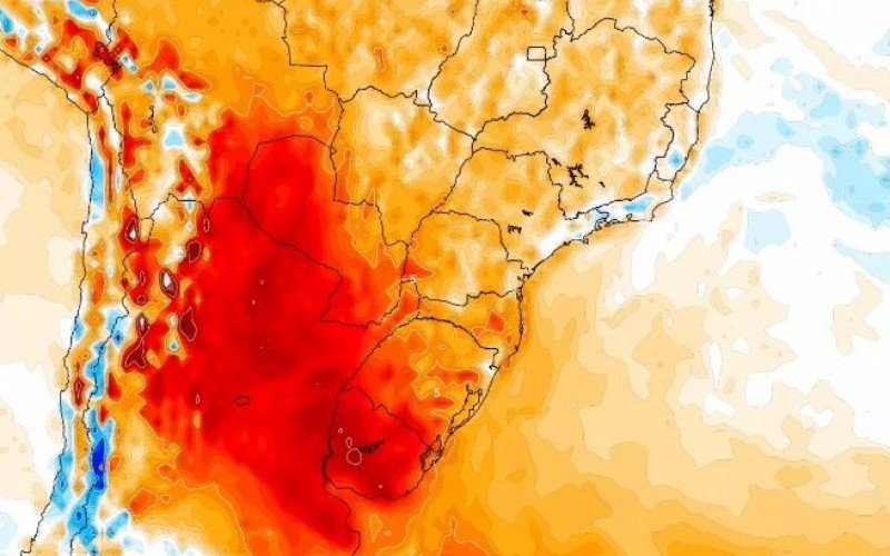 Massa de ar quente eleva as temperaturas até sexta-feira no RS