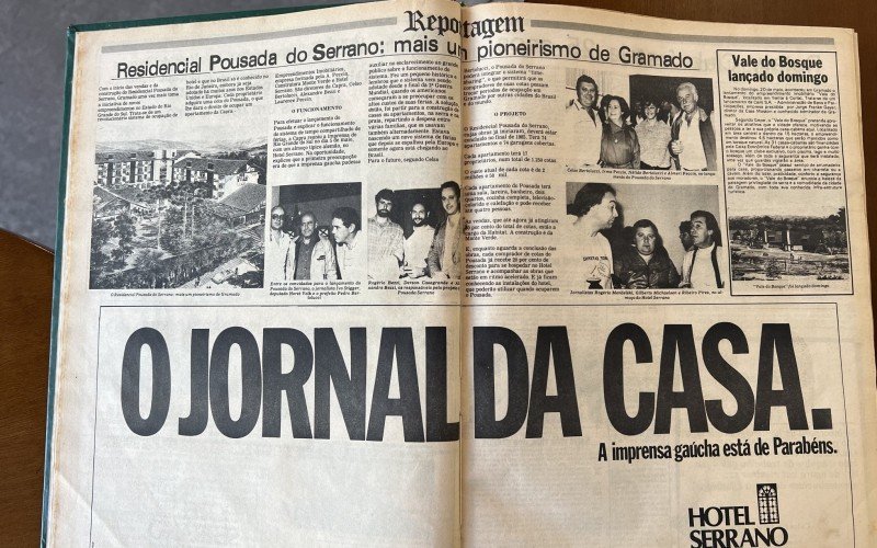 Primeira edi&ccedil;&atilde;o do Jornal de Gramado, em 25 de maio de 1984