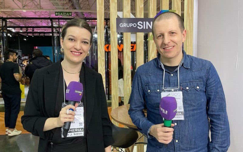 Luana e Pozzebon no último dia de SICC