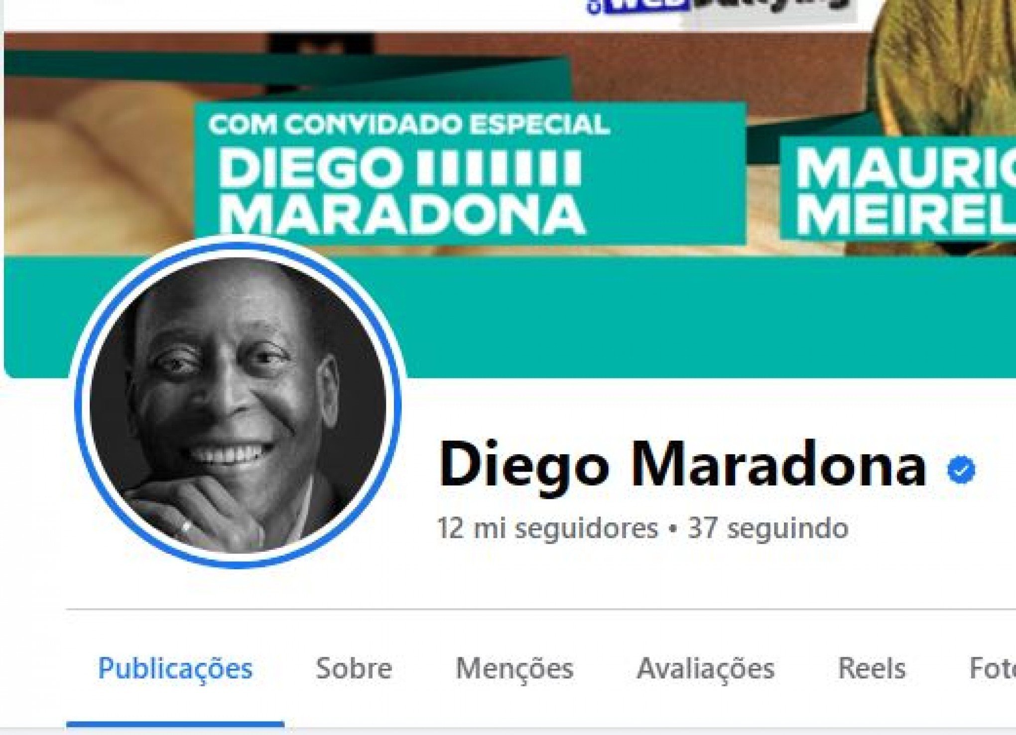 Hacker invade Facebook de Diego Maradona e coloca foto de Pelé no perfil: "Meu grande ídolo"