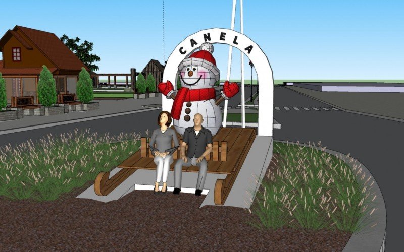 Projeto da decoração da Temporada de Inverno em Canela 2023