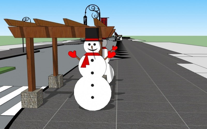 Projeto da decoraÃ§Ã£o da Temporada de Inverno em Canela 2023