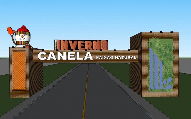Projeto da decoraÃ§Ã£o da Temporada de Inverno em Canela 2023