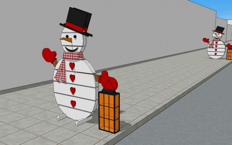Projeto da decoraÃ§Ã£o da Temporada de Inverno em Canela 2023