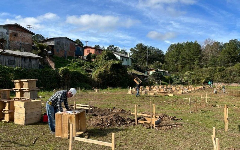 Construção de nova escola infantil no bairro Jardim das Fontes, em Canela