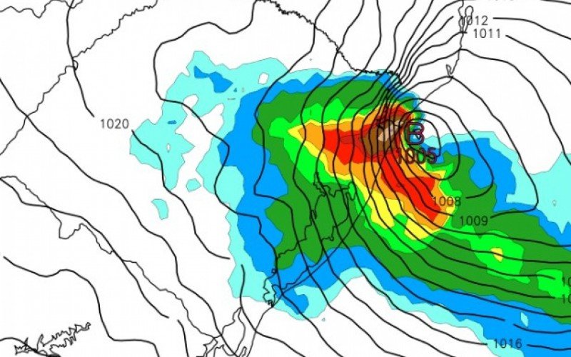 Ciclone extratropical em formação na região do Litoral Norte do Rio Grande do Sul | abc+