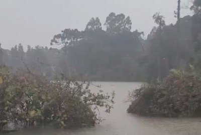 Alagamento no bairro Mato Queimado, em Gramado