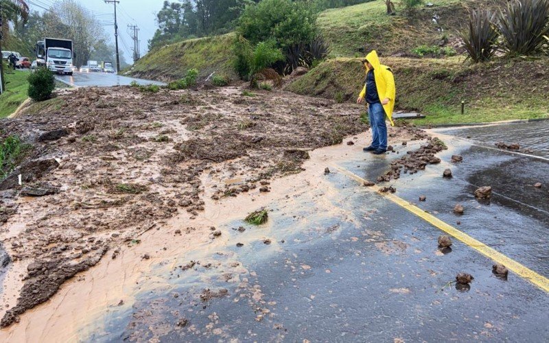 Estragos por causa da chuva em Gramado