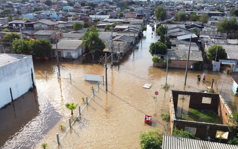 Enchente no bairro Canudos, em Novo Hamburgo | abc+