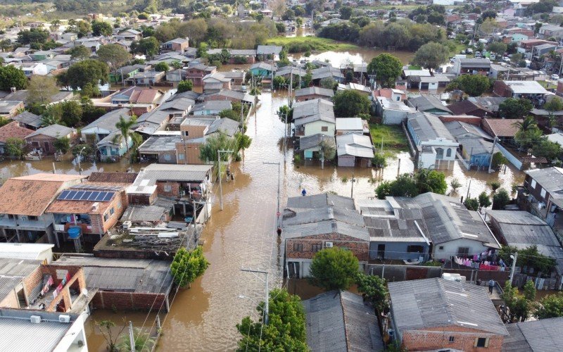 Bairro Canudos, em Novo Hamburgo, foi tomado pelo Rio dos Sinos | abc+