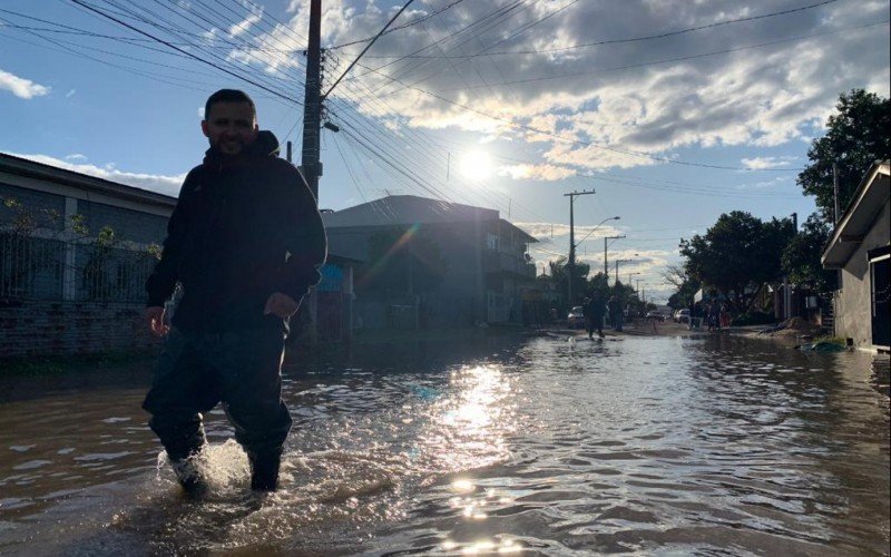 Alagamento no bairro Santo Afonso, em Novo Hamburgo | Jornal NH