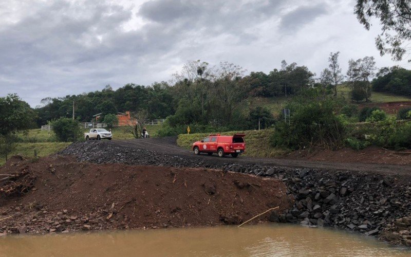 Com desvio emergencial, acesso a Caraá é liberado para tráfego