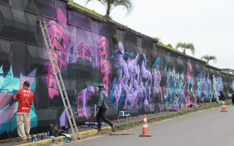 Encontro reúne grafiteiros em Sapiranga 