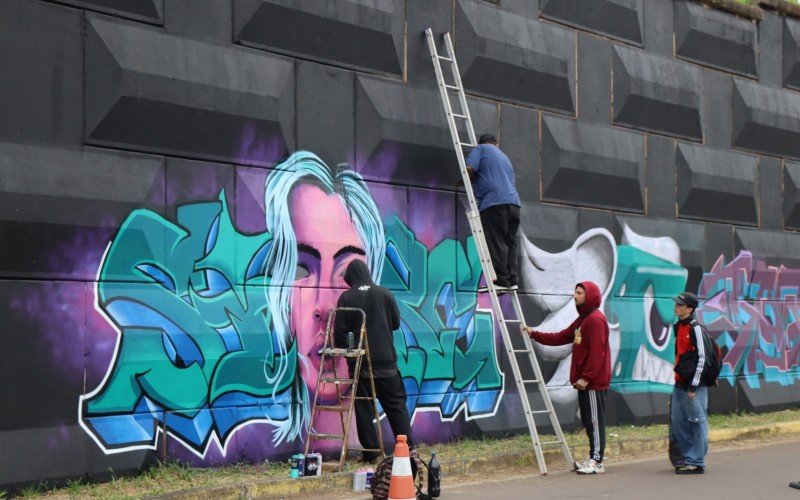 Encontro reúne grafiteiros em Sapiranga 