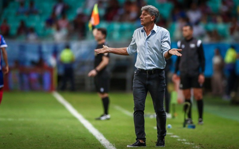 Renato Portaluppi comandou a equipe contra o Bahia pela Copa do Brasil | abc+