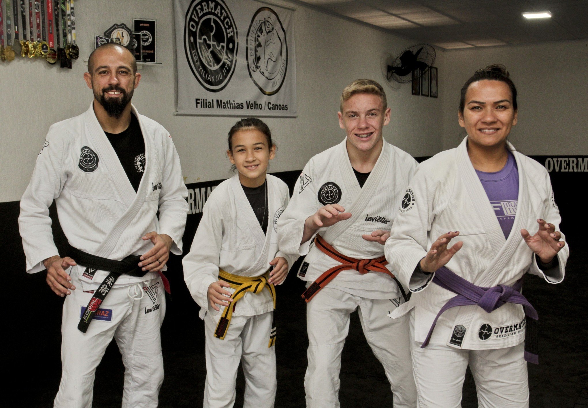Uma família unida pelo amor ao esporte jiu-jítsu