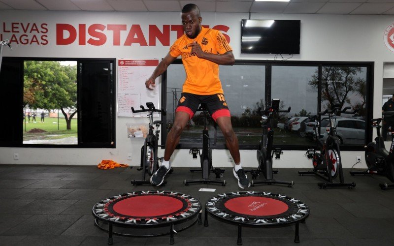 Enner Valencia trabalha na academia do CT Parque Gigante | Jornal NH