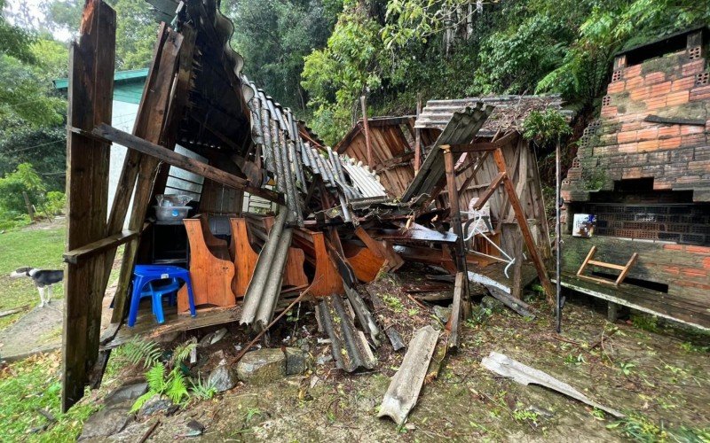 Transtornos em Gramado após chuva e ventania do ciclone