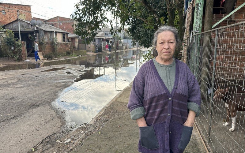 Celita fica preocupada com enchente  | Jornal NH