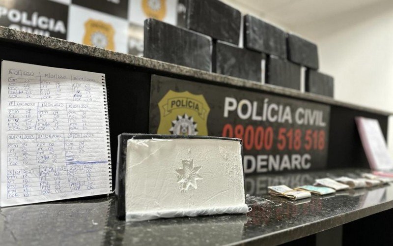 Quantidade de cocaína apreendida em Santa Cruz do Sul | Jornal NH