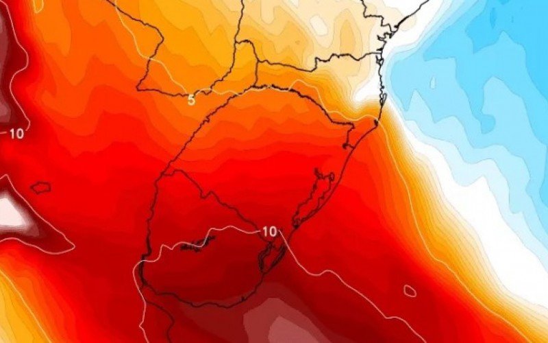 Ar muito quente ingressa no RS e traz instabilidade | Jornal NH