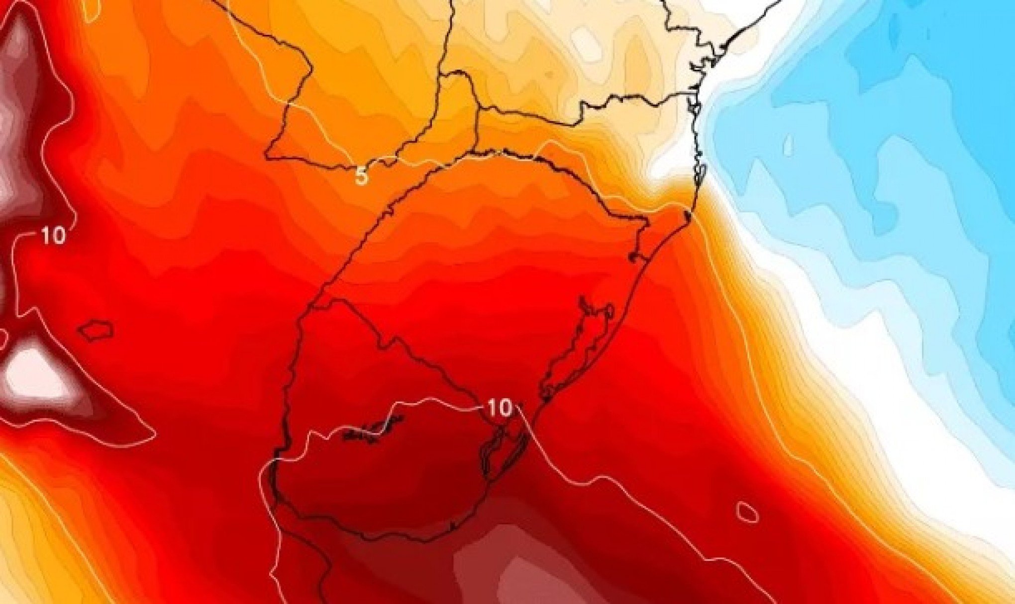 PREVISÃO DO TEMPO: Ar frio se distancia do RS e temperaturas aumentam; outro fenômeno deve trazer calor atípico ao Estado