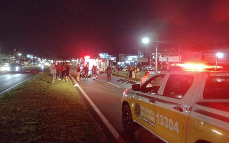 Colisão entre bicicleta e motocicleta deixa feridos na RS-239, em Sapiranga | Jornal NH
