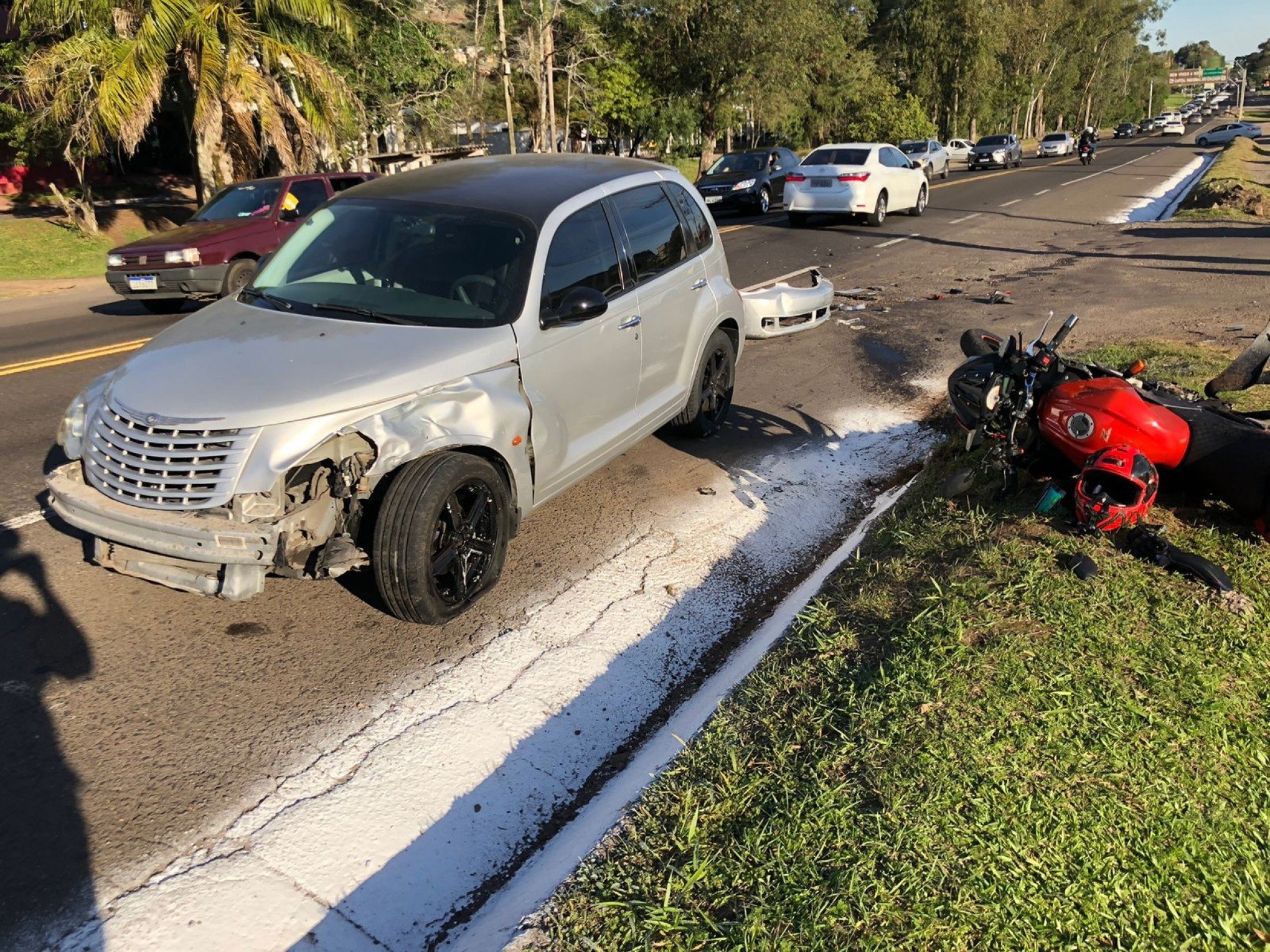 Morre motociclista que se envolveu em acidente na BR-116, no Vale do Sinos