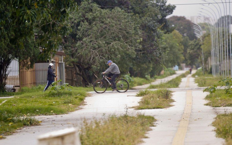 Obras estão paralisadas no Mathias Velho 