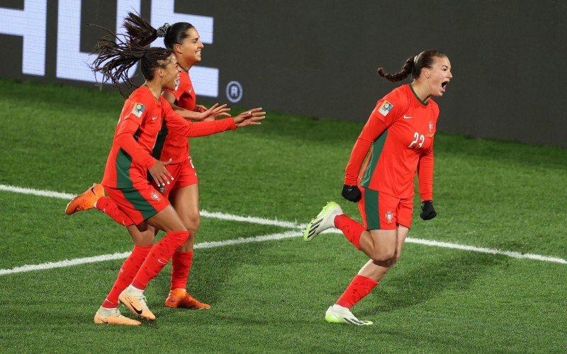 Jogadoras comemoram na primeira vitória de Portugal na Copa do Mundo | Jornal NH