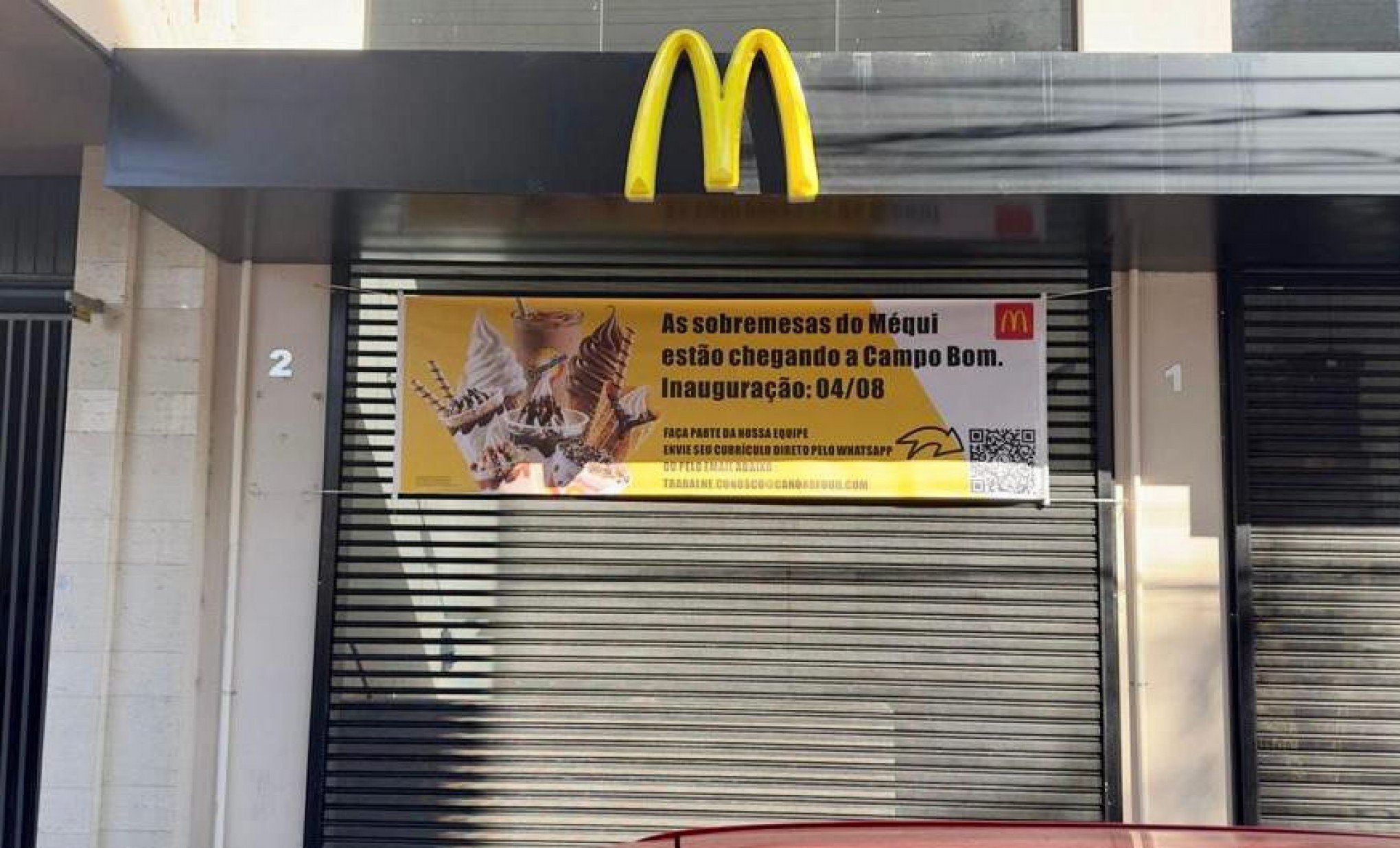 Saiba quando deve inaugurar a nova unidade do McDonald's na região