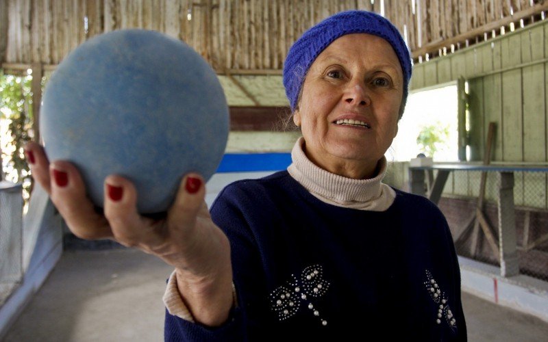 Dinaura comeÃ§ou a jogar bocha hÃ¡ cerca de cinco anos