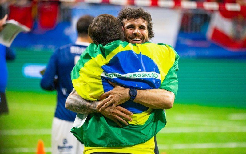 SeleÃ§Ã£o brasileira de punhobol venceu a SuÃ­Ã§a para garantir o bronze no Mundial disputado na Alemanha