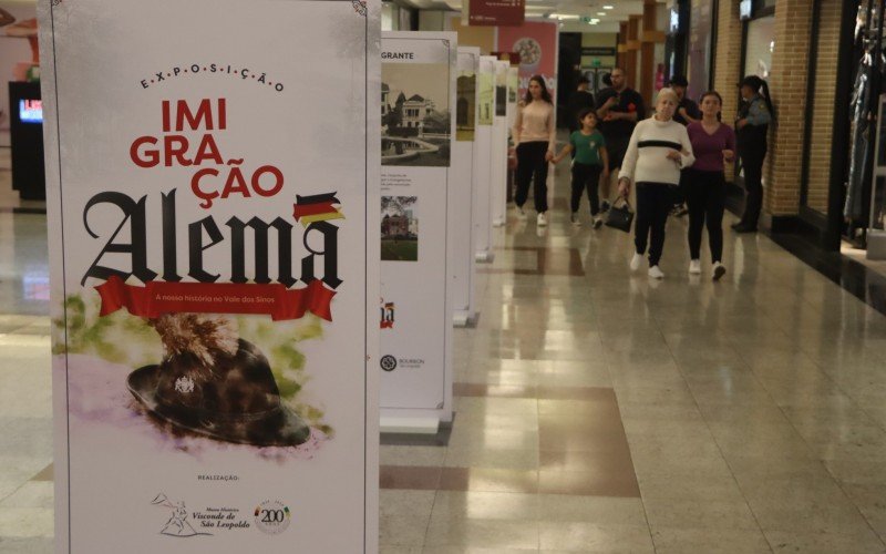 Exposição Imigração Alemã - A Nossa História no Vale do Sinos está no shopping