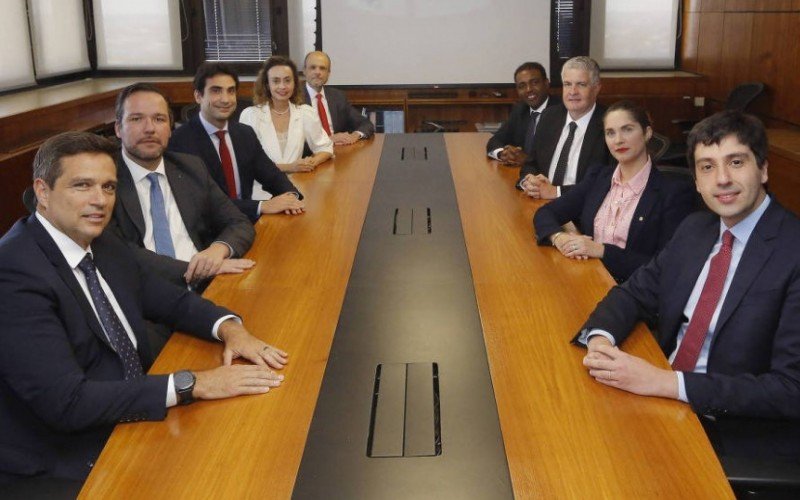 Integrantes do Copom reunidos nesta quarta; à esquerda o presidente Roberto Campos Neto | Jornal NH