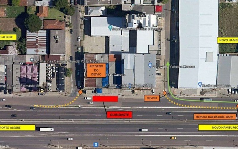 BR-116 será bloqueada em Canoas