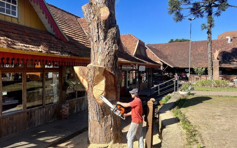 Diego Tician Ã© escultor em Gramado