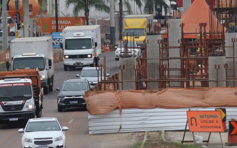 Obras na Scharlau causam congestionamento na BR-116 | Jornal NH