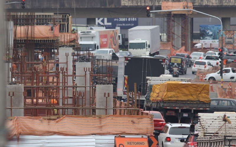 Obras na Scharlau causam congestionamento na BR-116 | Jornal NH