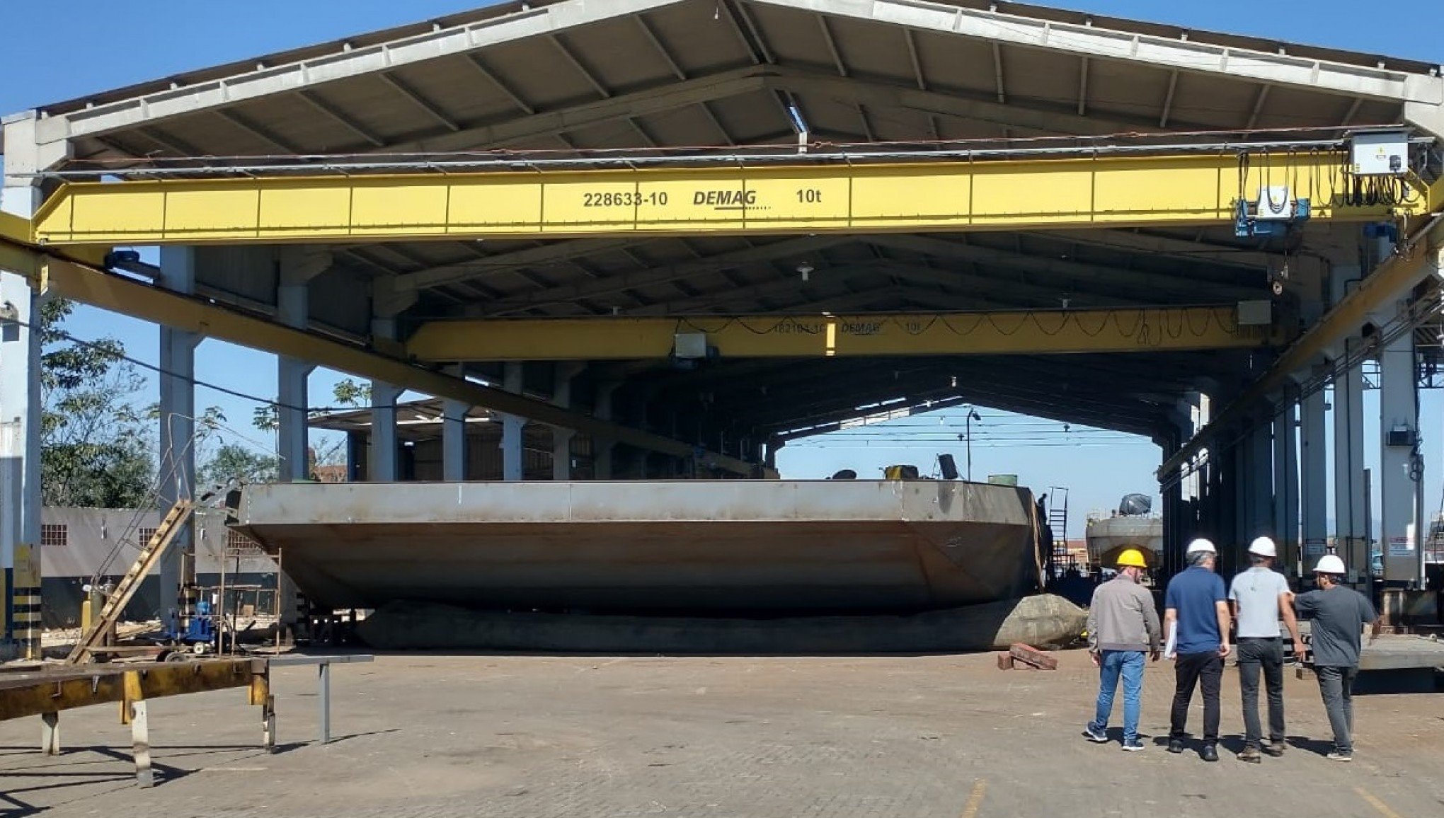 Construção do novo barco-escola leopoldense deve ser concluída em julho
