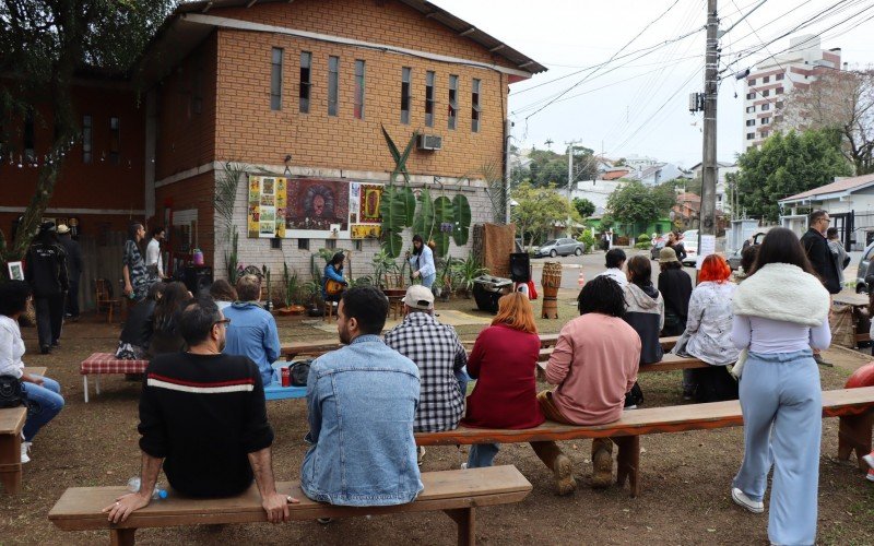 SÃ¡bado (5) foi de Piquenique Cultural na na praÃ§a Heitor Villa-Lobos