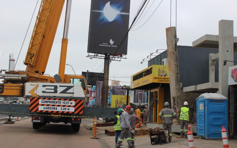 Içamento das rampas de 14 metros