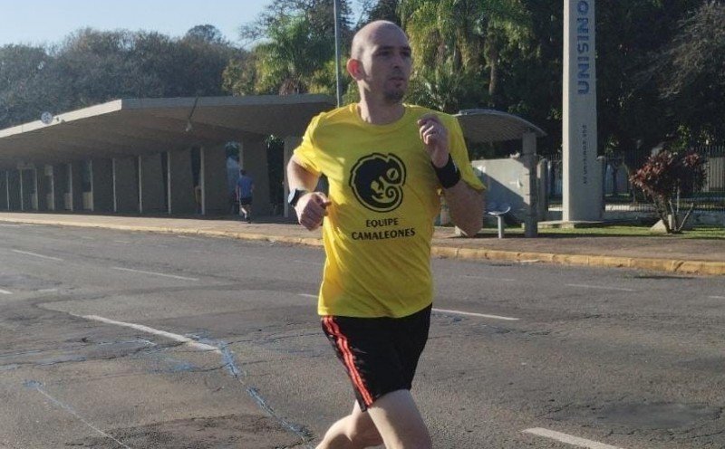 Atleta Everton Dill da Luz treinando para a Unimed Day Run  | Jornal NH