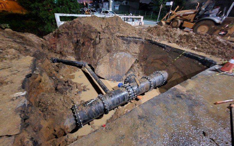 Válvula foi instalada na Avenida Imperatriz Leopoldina segunda-feira