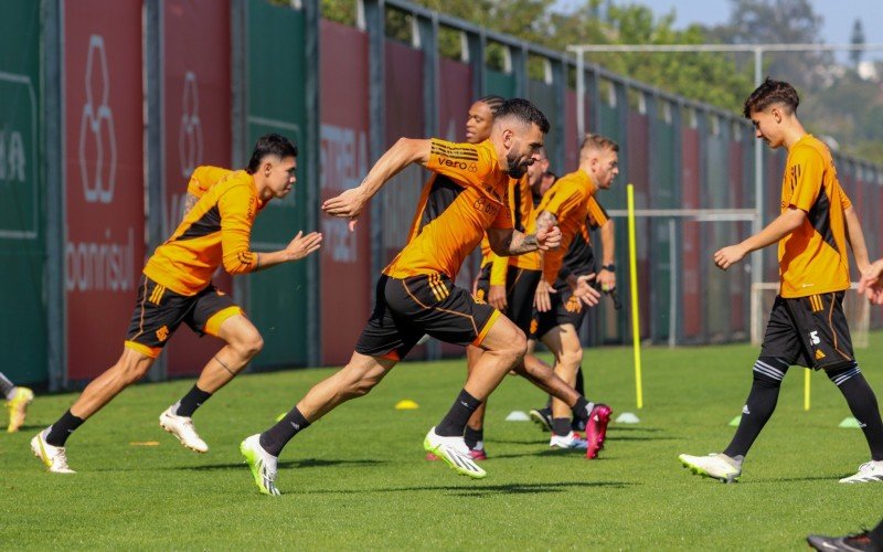 Jogadores treinaram no CT Parque Gigante nesta quinta-feira | Jornal NH