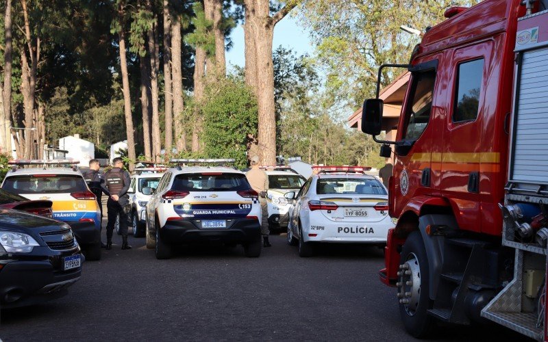 Viaturas fizeram um minuto de sirenes ligadas em homenagem ao menino